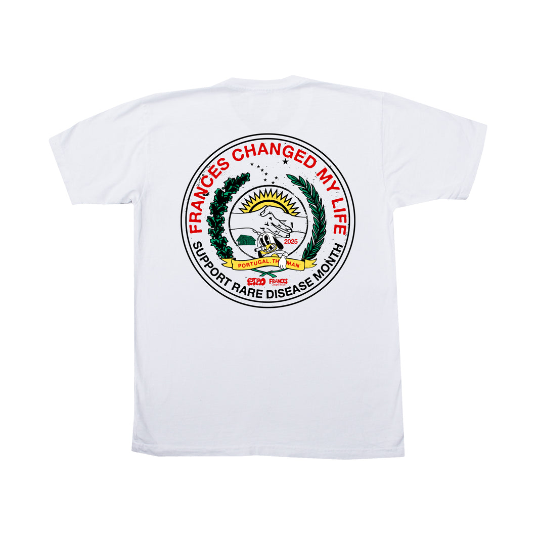 Support Rare Disease Seal Tee - White