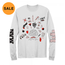 Load image into Gallery viewer, Bomb Longsleeve White Tee
